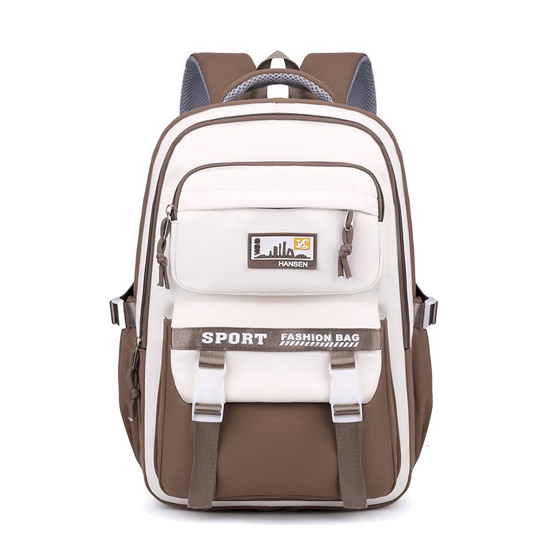 

Легкий рюкзак на двойных лямках большой вместимости для девочек 2025 - Идеален для учениц средней и старшей школы хаки