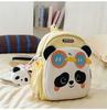 Schoolbag new high-value, fresh, sweet and cute panda backpack, light spring outing backpack for students in grades 1-1