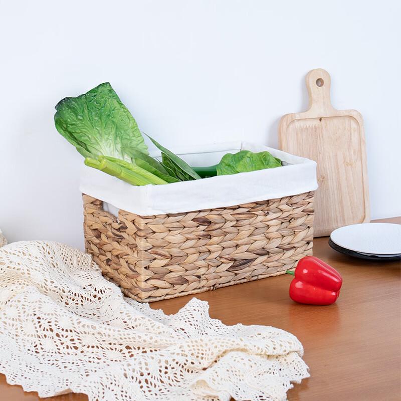 Ins-Style Hand-Woven Water Hyacinth Storage Basket