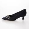 [Evol] Lightweight, Cushioned Ribbon Suede 5cm Pumps