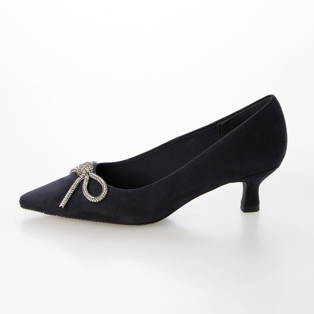 [Evol] Lightweight, Cushioned Ribbon Suede 5cm Pumps