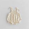 RTS Female Baby Cotton Thin-Strapped Floral Print Romper Bodysuit for Infants Toddlers Cute Summer Outfit Sweet Style Jumpsuit