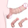 Wiederverwendbare Silikon-Penis-Hülle zur Penisverlängerung für Verdickung, Ausdauer & Steigerung der Empfindungen