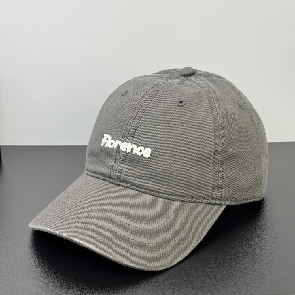 Fashion Hat High Quality Cotton Contrast Color Three-dimensional Letter Embroidery Baseball Cap Korean Fashion Face Small Orange Peaked Cap Couple