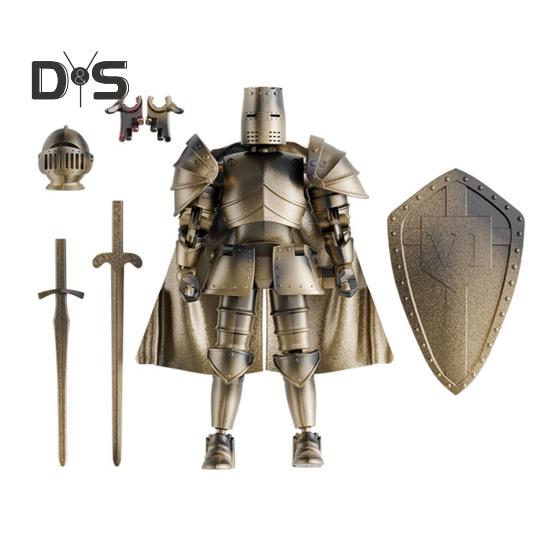 

Средневековый рыцарь Фигурка с аксессуарами Подвижные суставы Модель рыцаря Игрушка Шарнирный робот Манекен Фигурка Украшение для дома и офиса Орнамент жёлтый