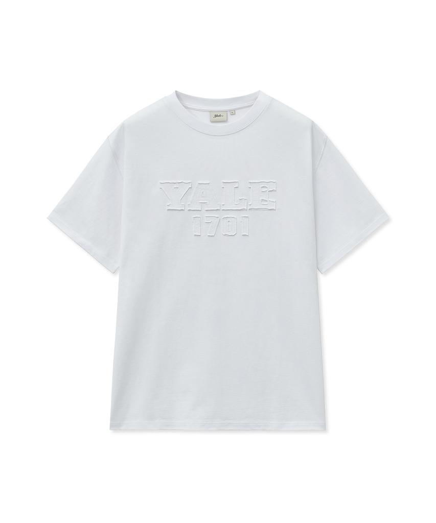 YALE 1701 Logo Applique Short Sleeve_White