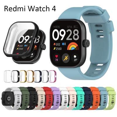 Do paska Redmi Watch 4 Miękka powłoka ochronna na cały ekran Obudowa Klasyczne silikonowe paski do inteligentnego zegarka