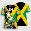 Jamaica Flag Emblem Graphic T Shirt For Men 3D Print Jamaican T-Shirt Tops Short Sleeve O Neck Mens Tee Shirts Streetwear