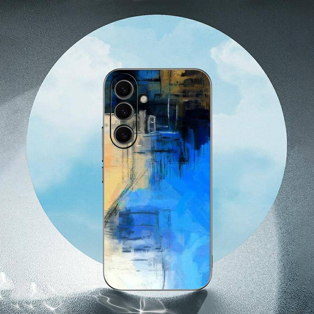 Fashion Colorful Pattern IMD Art For Samsung Galaxy S23 S24 S25 Ultra S22 Plus S21 Black Soft Case Waterproof Soft Case