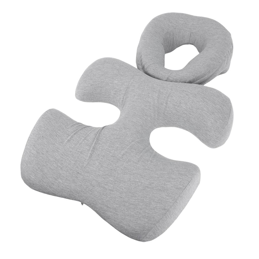 Face Down Pillow with Chest Support   Prone Massage Pillow Removable Washable Cover for Home Use