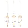 Cattura Sole in Cristallo Suncatcher con Luna Farfalla & Falena, Cattura Sole a Prisma per Decorazione da Appendere alle Finestre, Generatore di Arcobaleno per Giardino sul Soffitto