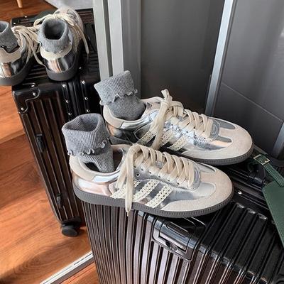 Retro Lace-up Women's Shoes Genuine Leather Sports Dexun Casual Shoes Forrest Gump Shoes