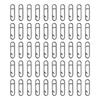50Pcs Power Fishing Clip Fast Snaps Speed Clip Fishing Clip Connectors Stainless Steel Quick Changing Connector