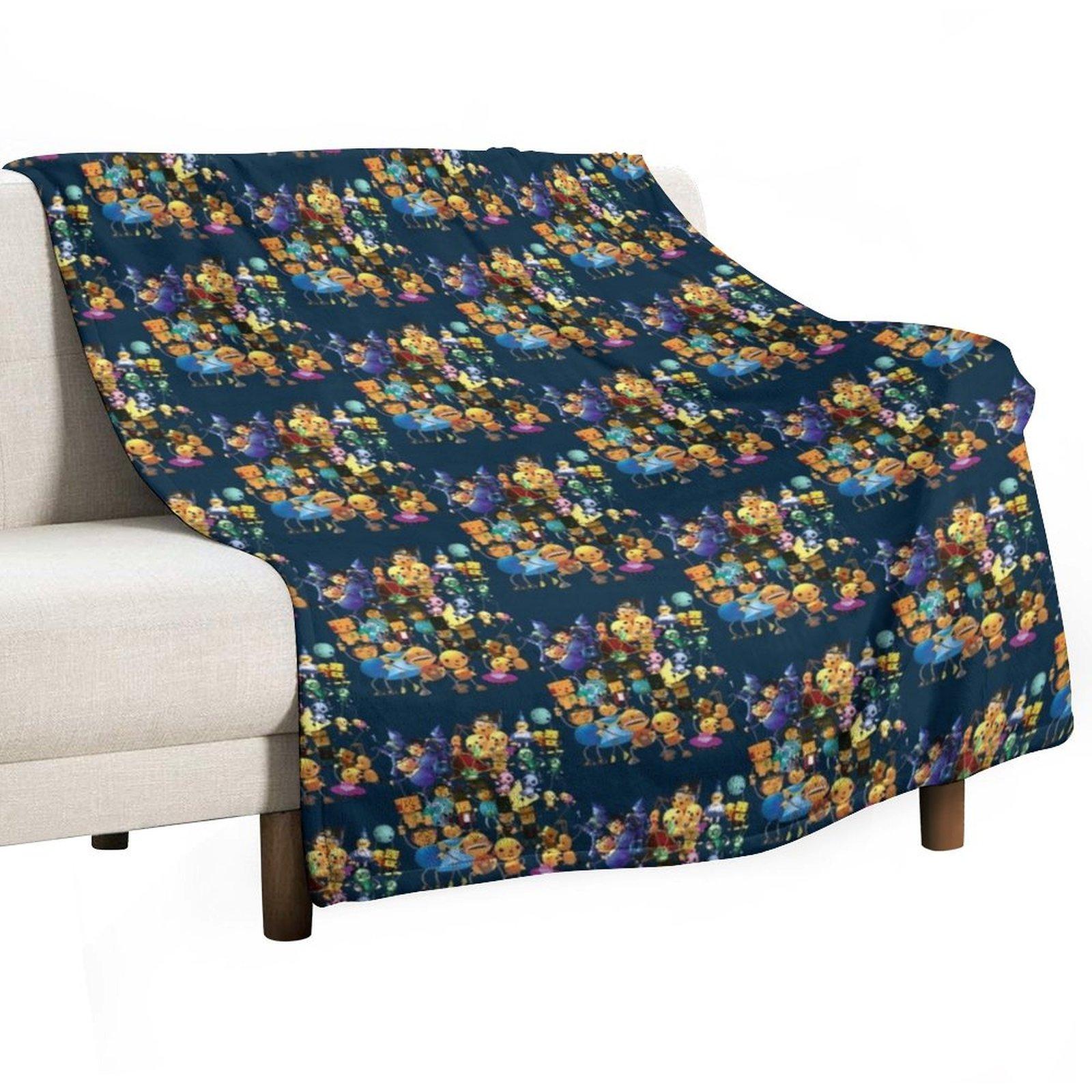 

Rolie Polie Olie Group Shot Design Throw Blanket Plaid on the sofa Cute Decorative Beds Shaggy Blankets 30x40in