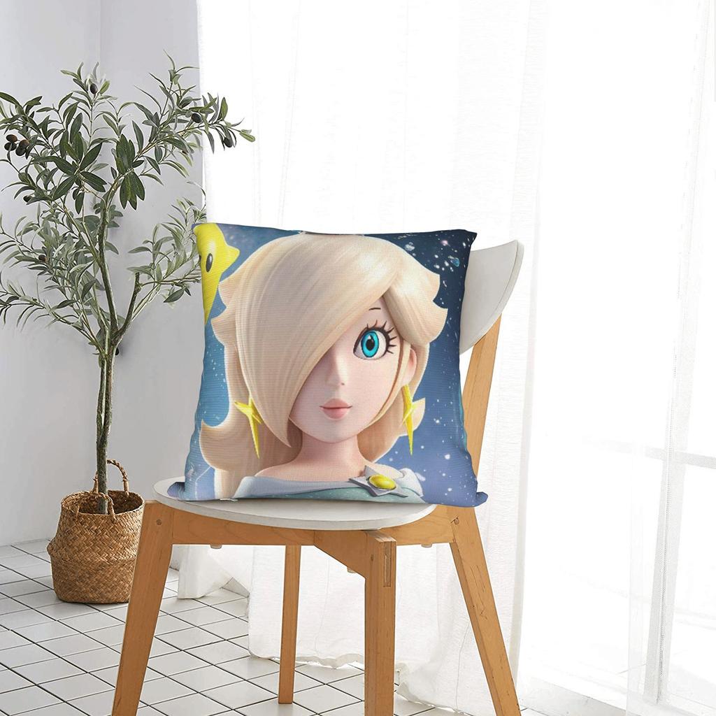 Pillow Case 3D Princess Rosalinas Comfy Pillow Cover For Living Room Sofa Cute Funny Pillowcases