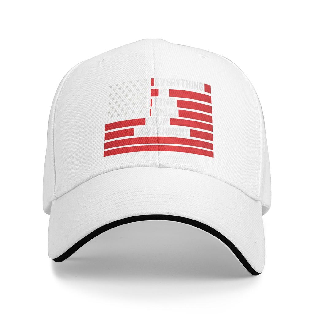 Summer Casual Baseball Cap Vintage Everything Is Fine Trust Your Government Flag Meme Kpop Rock Trucker Hat Men Baseball Caps