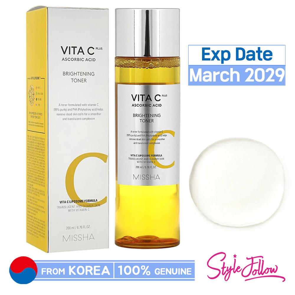 [MISSHA] Vita C Plus Осветляющий тоник 200 мл 1pc + Sample Gifts