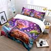 Romantic Fawn with Dreamy Floral Crown Print Bedding Set 1 Duvet Cover 2 Pillowcases for Adult and Children Luxury Gift