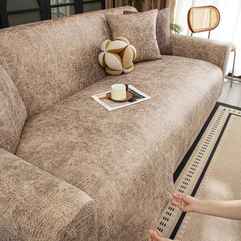 Waterproof Elastic Sofa Cover Adjustable Armchair Protector Corner L Shape Stretch Slipcovers Couch Covers 1/2/3/4/5 Seater