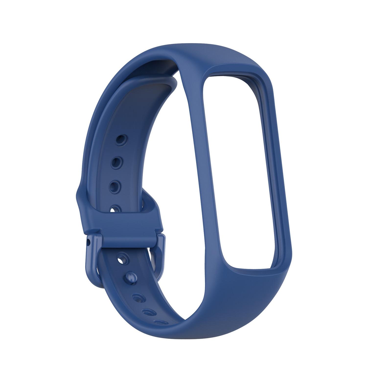 

Soft Sport Bracelet Silicone Replacement Metal Buckle Band Strap темно-синього кольору