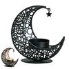 Moon Shaped Metal Incense Burner Decoration Golden Living Room Desktop Aromatherapy Stove Middle Eastern Ornament Decoration