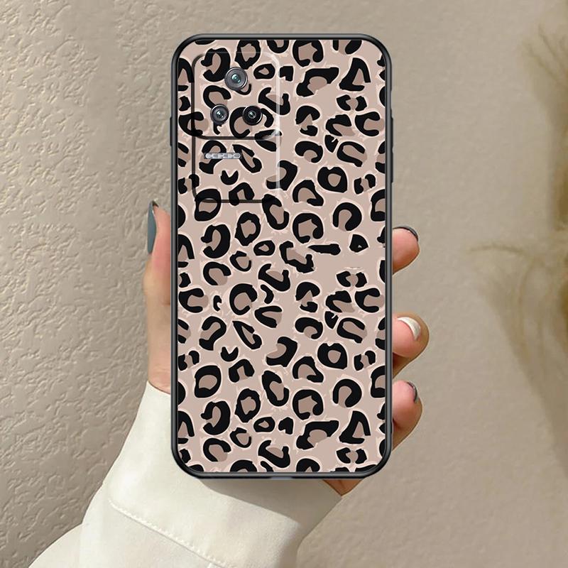 Tan Leopard Case For Xiaomi 13T 14T 15T Pro 13 14 15 Ultra 17 Pro Max POCO F7 F5 F6 X5 X6 X7 Pro Cover