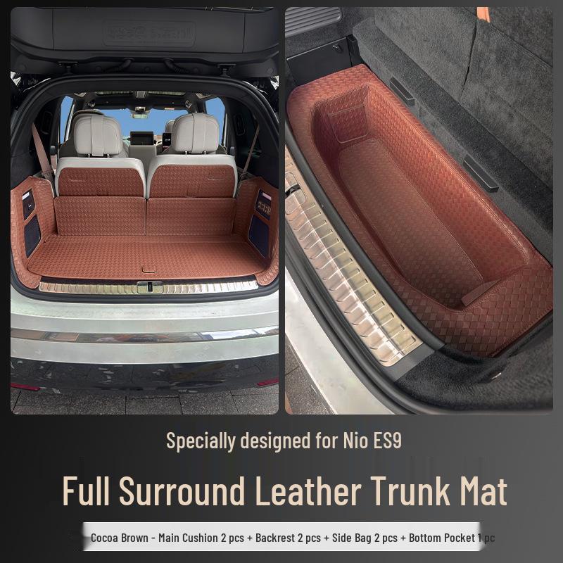 Full Coverage Trunk Mat for 26 NIO ES9 Models: Seat Back & Tail Box Interior Accessory