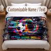 Other Similar Designs Theme Soft Blanket Personalized Custom Name Text Print Warm Blanket Home Sofa Bedroom Decor