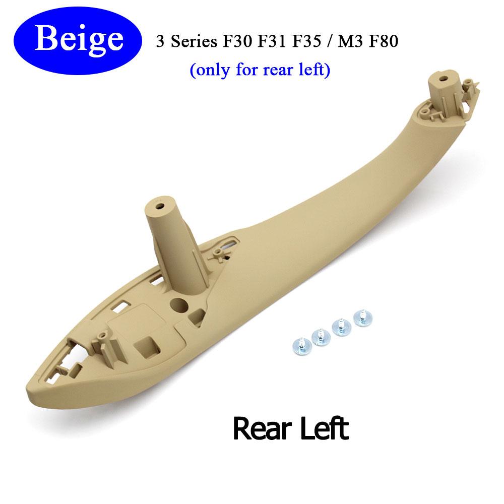 Car Accessories Interior Door Black Beige Left Right Pull Handle Trim Cover Replacement For BMW M3 M4 F30 F34 F36 F32 F33