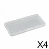 , Compact Clear PP Organizer Boxes with Secure Closure for Business Cards, Crafts