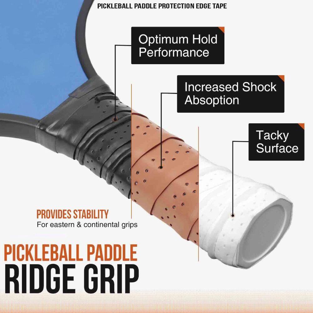 Raised Ridge Pickleball Grip Tape Universal Paddle Grip Cover Premium Cozy Overgrip Wrap  Training