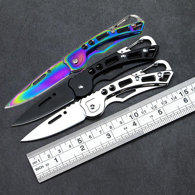 Outdoor Protable Stainless Steel Sharp Paring Folding Knife Pocket EDC Utility Knife for Camping Fruit Cutting Tool