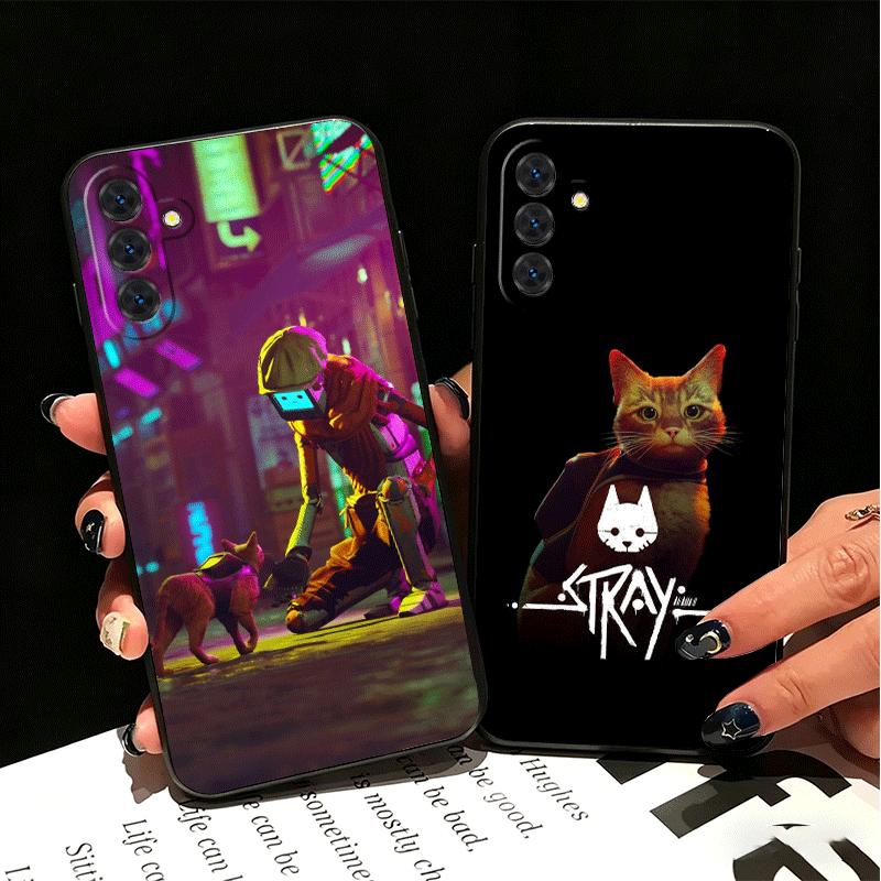 Stray Cat Game B-12 Soft Phone Case for Samsung A17 A37 A57 A16 A26 A36 A56 A15 A25 A35 A55 A14 A24 A34 A54 A13 A23 A33 A53 A52