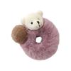 Plush Bear Hair Ropes Furry Ball Hair Scrunchies Cute Cartoon Hair Bands Durable Cute Lovely Elastic Hair Bands