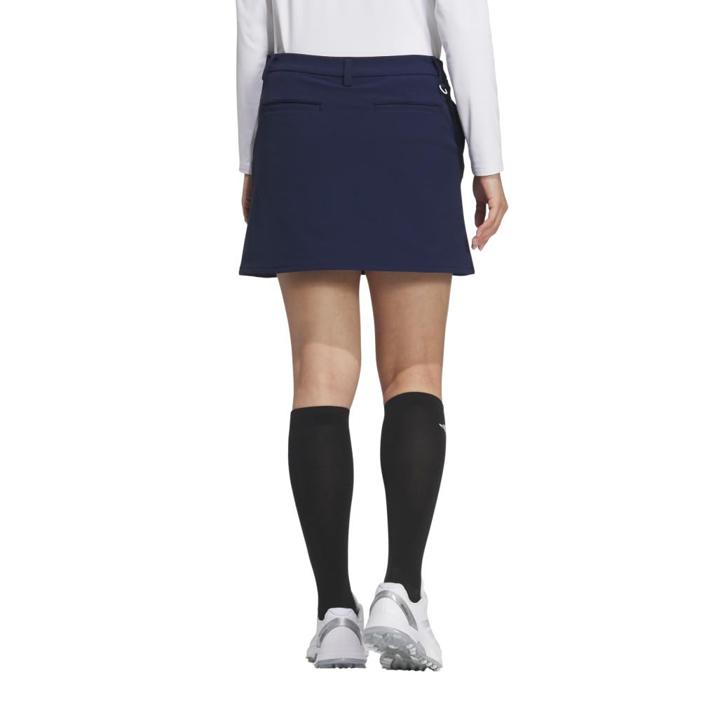 Adidas Golf EX STRETCH ACTIVE Golf College Navy Water-Repellent Skirt, Women's,
