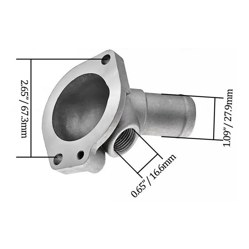A86Q-Car Coolant Thermostat Housing For Honda Civic 1.6L 1996-2000 19311-P2A-000 19320-P2A-000 Fuel Injectors 6