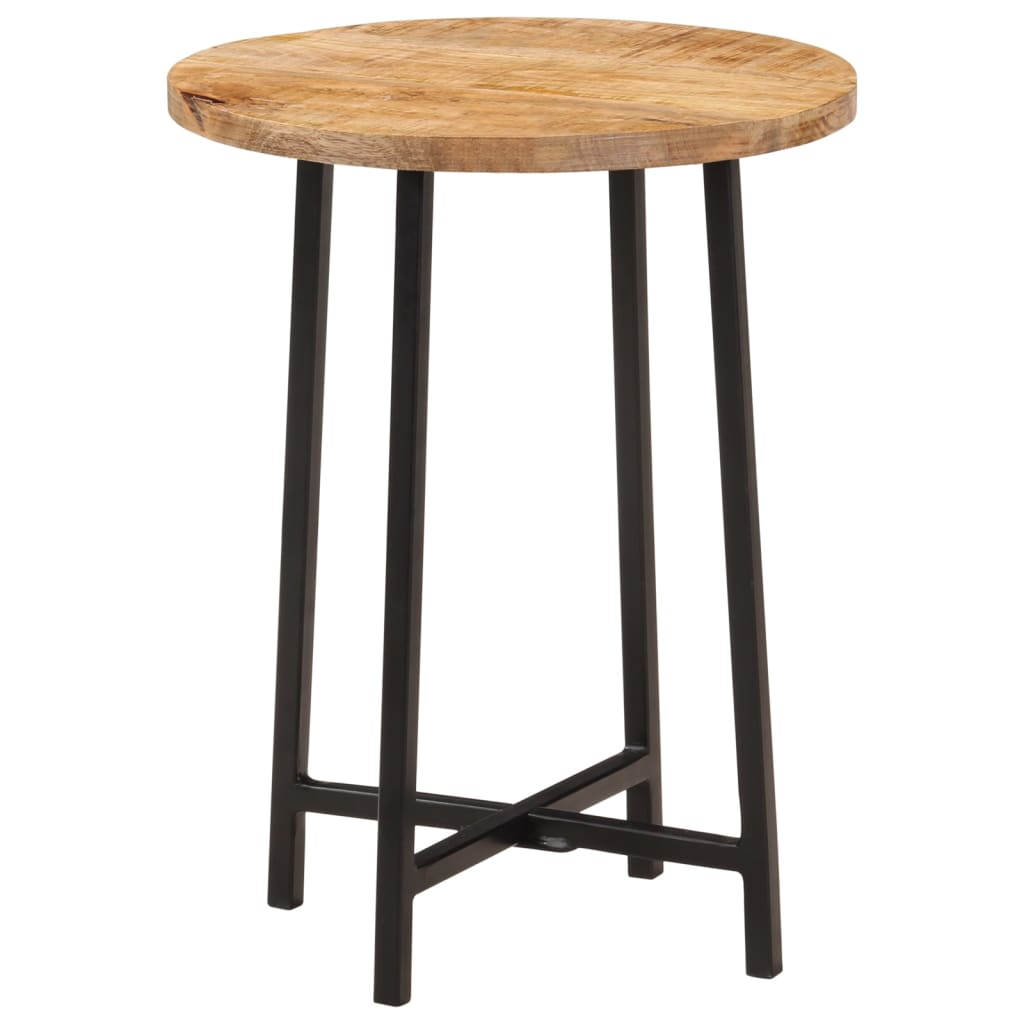 Coffee Table 35 X 35 X 45 Cm Solid Mango Wood and Iron