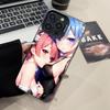 ReZero Rem Ram Durchsichtige Handyhülle für iPhone 17 16 15 14 13 12 11 X XR XS Air Pro Max Plus Buntes Cover