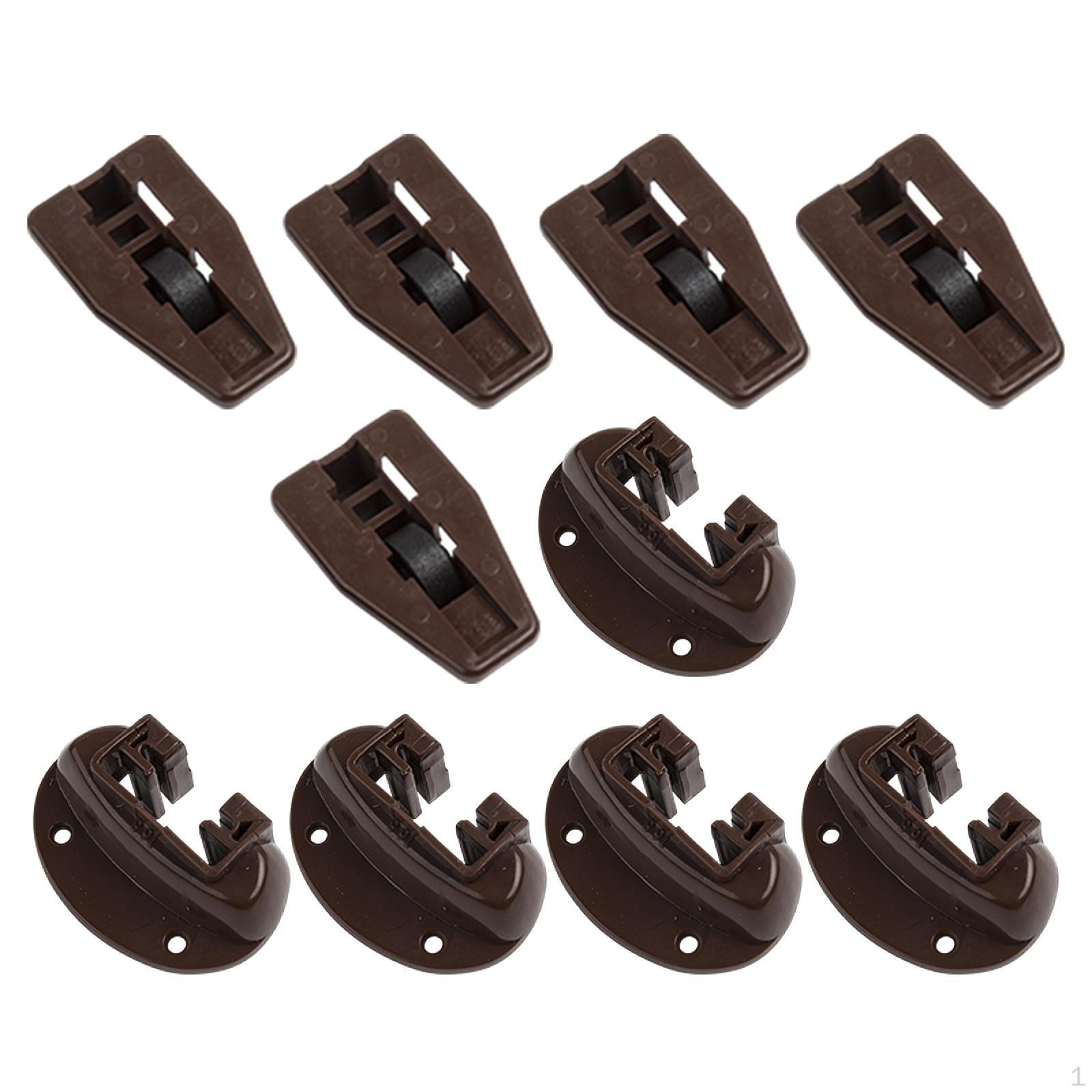 

Dresser Drawer Slides Repair Kit Five Sets Rust Resistant Replacement Part for Commercial