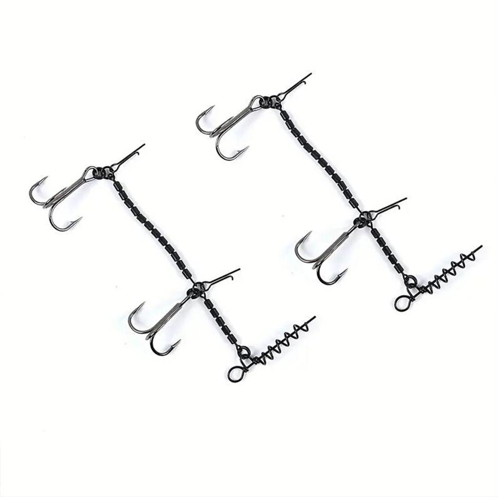 Stainless Steel Soft Lure Security Essential Premium Fishing Platform System Corkscrew Suitable For Popular Spins