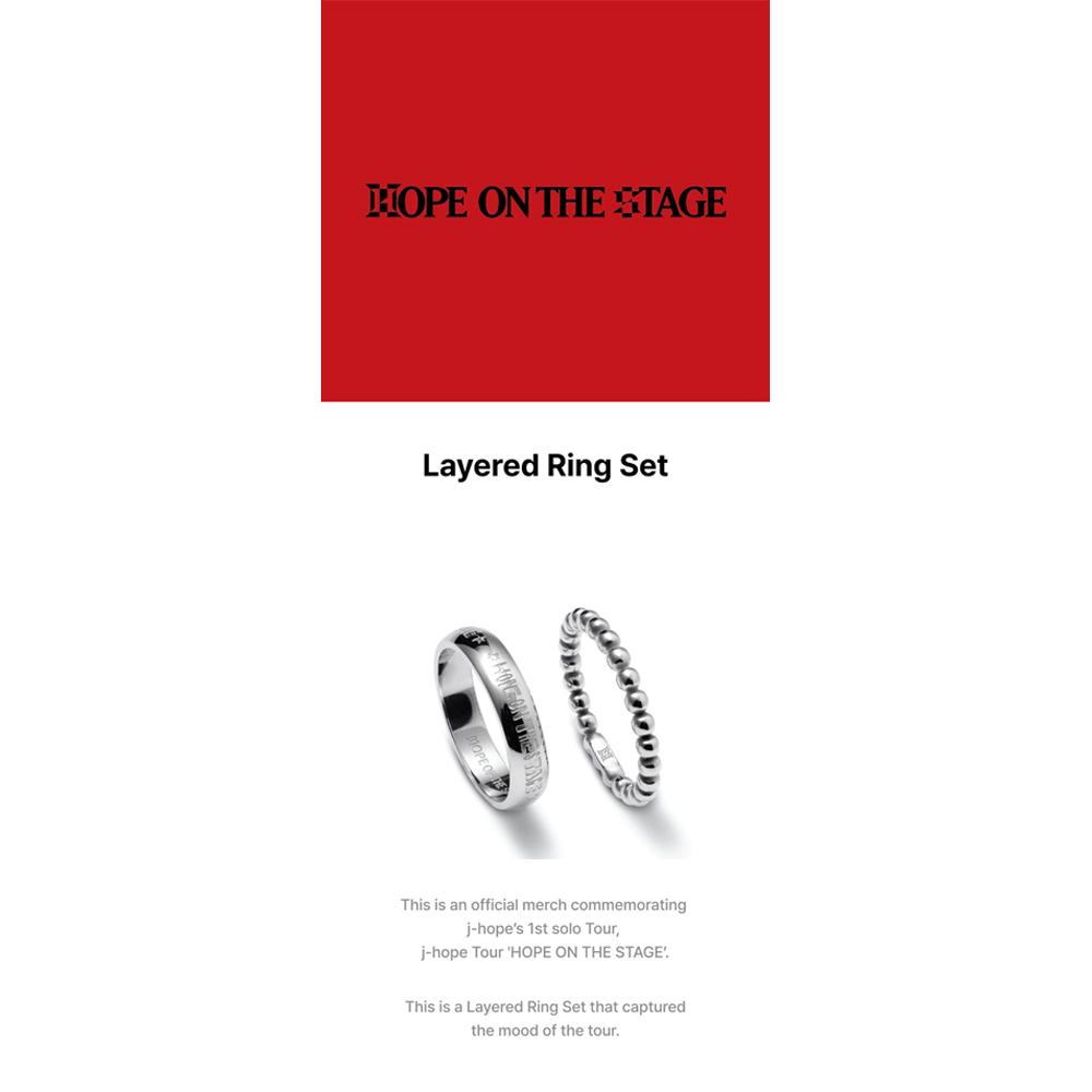 BTS Layered Ring Set (HOPE ON THE STAGE)