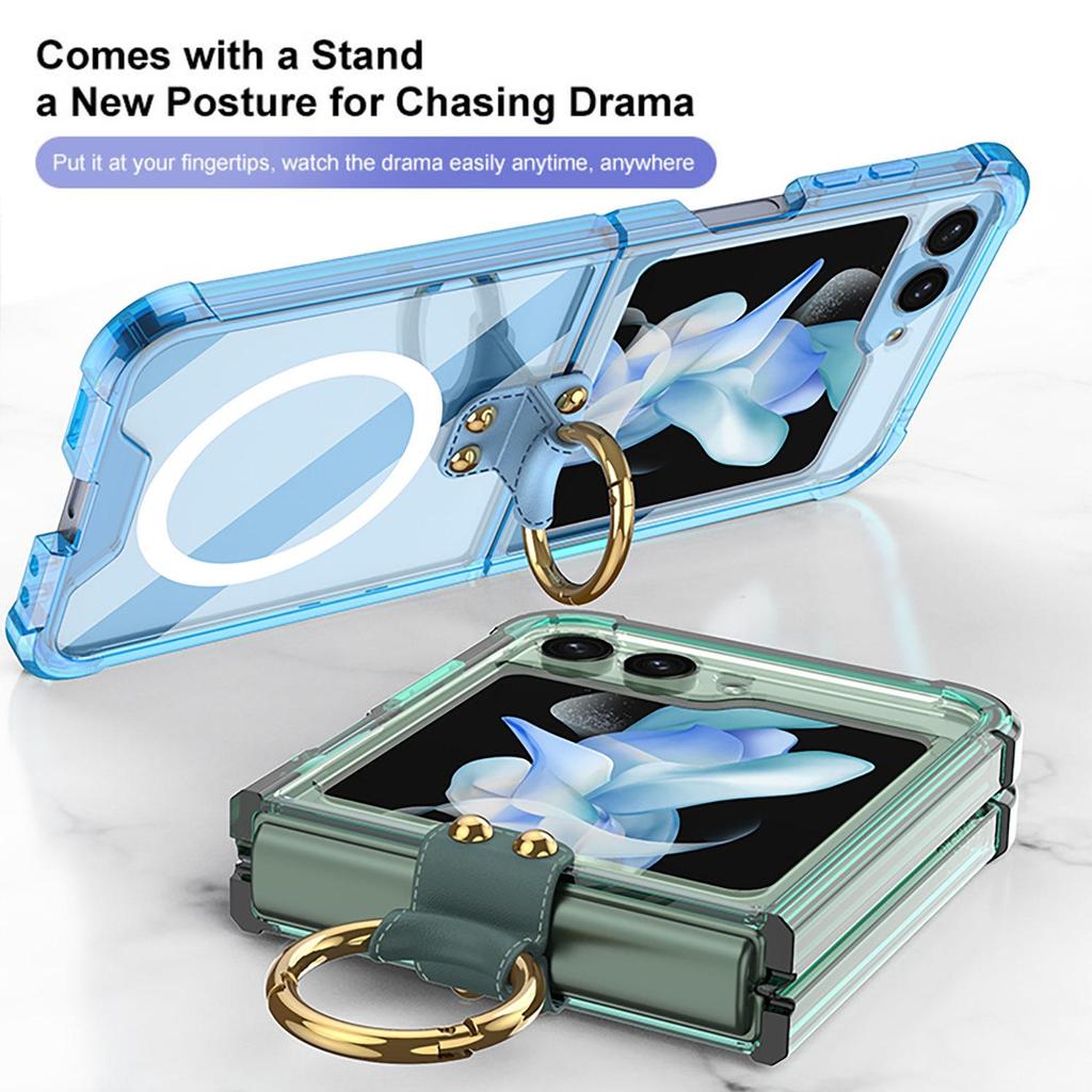 Samsung Z Flip5 Anti-Collision Phone Case with Airbag Ring for Wireless Charging