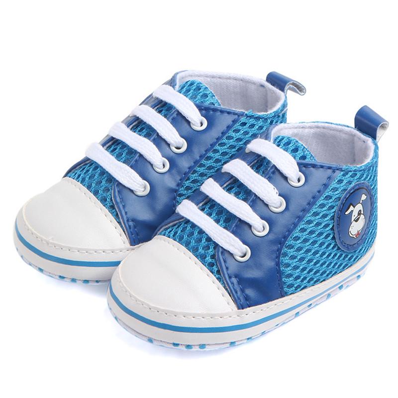 Baby Breathable Shoes Canvas Shoes Sports Sneakers Newborn Shoes Infant Toddler Soft Sole Anti-slip