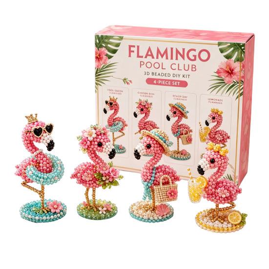 Kit per Artigianato con Perline 3D, Set per Creare Arte con Perline Fatto a Mano DIY, Mucche Carine, Uccelli, Funghi Kit di Perline per Principianti, Appassionati di Artigianato,