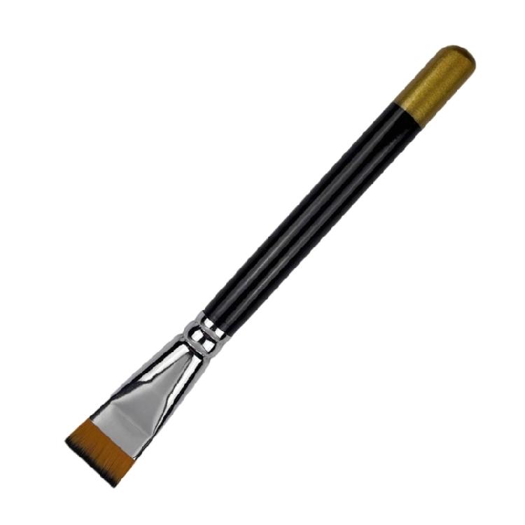 Painting Brushes 4 Piece Set Professional Grade Nylon Hairs Smooth Color Layering Ergonomic Non Slip Handle