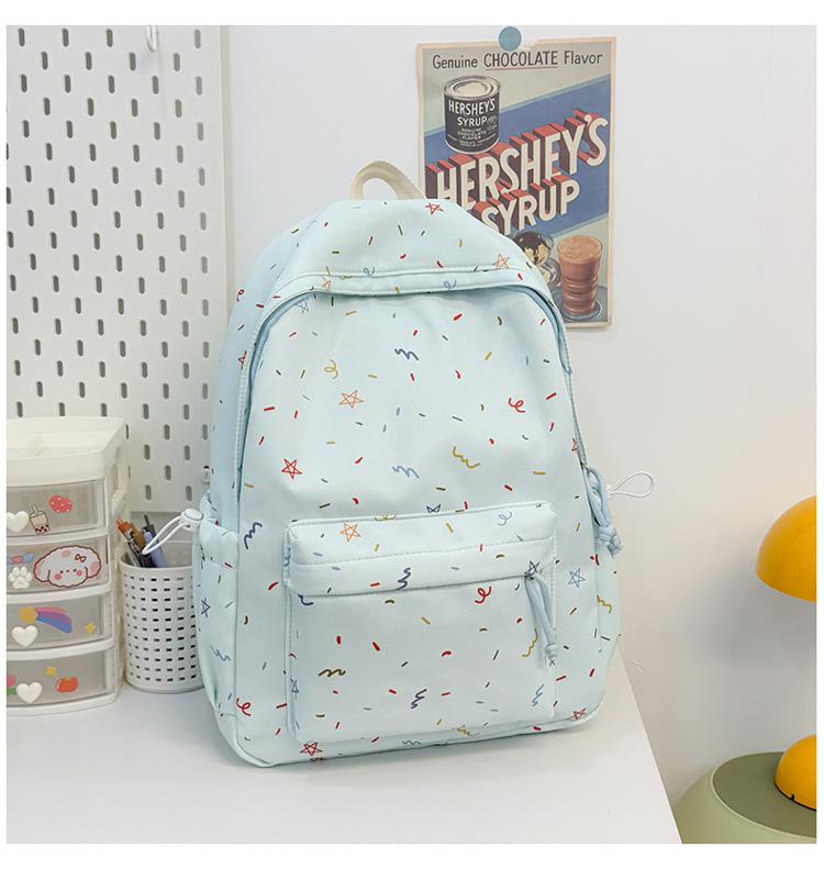 Schoolbag Japanese ins Small fresh and sweet student schoolbag women's large capacity lightweight travel backpack casual versatile backpack