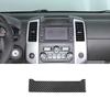 Carbon Fiber GPS Navigation Screen Upper Panel Cover For Nissan Frontier 2009-17
