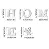 Englische Buchstaben "HOME" 3D Schmetterling Acryl Spiegel Wandaufkleber - Selbstklebende DIY Dekoration für Wohnzimmer.