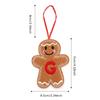 A-Z Gingerbread Man Doll Christmas Decoration Pendants Xmas Tree Hanging Ornament Christmas for Home New Year Kids Gift