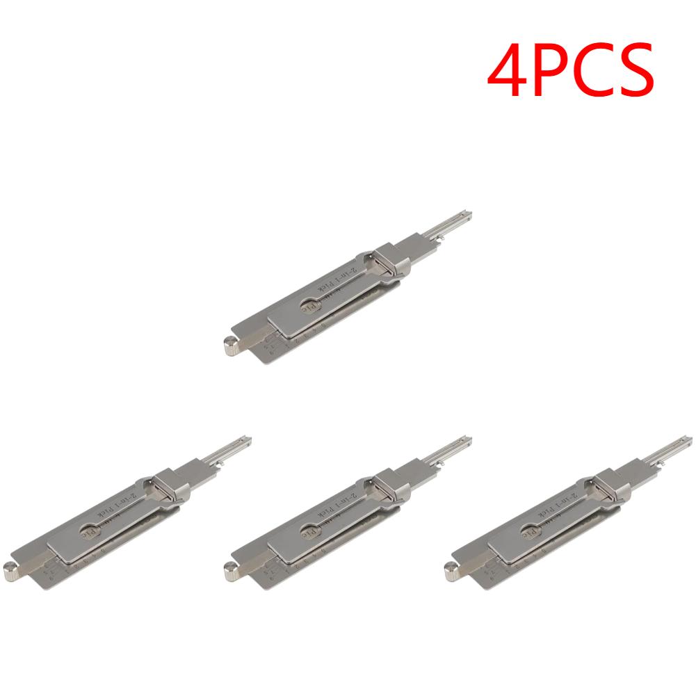 1-5 pezzi SS001 Decodificatore Chiavi Acciaio Inossidabile Chiave Serratura Gancio di Precisione Set di Grimaldelli Strumento di Manutenzione Riparazione Ingegneria di Sblocco Multi-fu